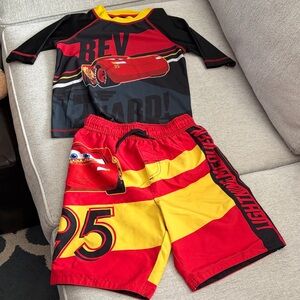 Kids Lightning McQueen Swim Set Size 6